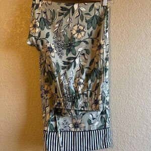 Cost Plus World Market Floral Wide Leg Pants